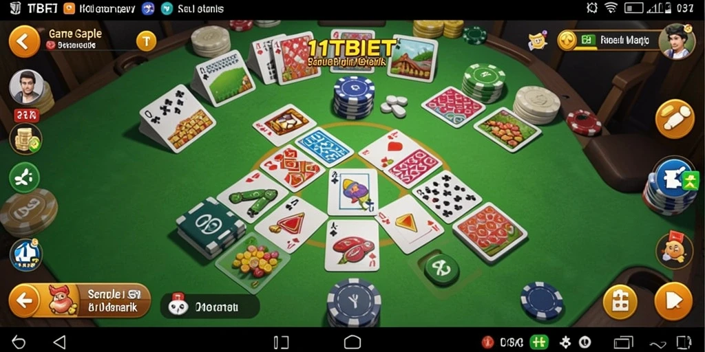 Tampilan gameplay Gaple yang seru dan interaktif di 11TBET.