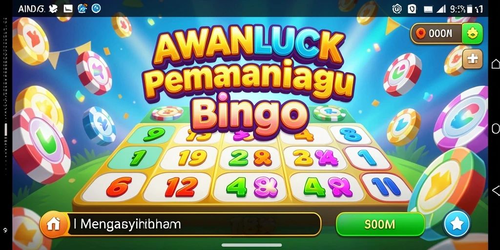 Tampilan gameplay AWANLUCK yang menarik saat bermain Bingo.