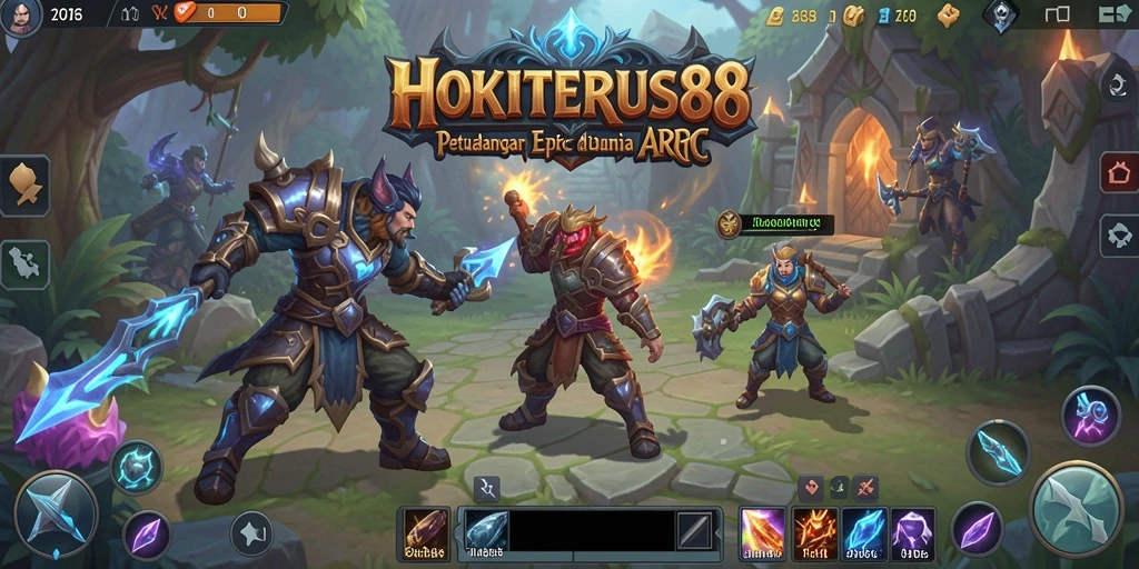 Tangkapan layar HOKITERUS88 menampilkan pertempuran seru di dunia ARPG.