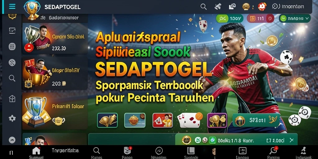 Tampilan menarik dan intuitif dari gameplay Sportsbook SEDAPTOGEL.