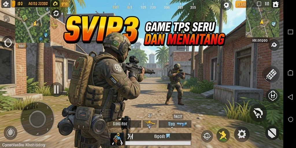 Screenshot gameplay SVIP3 menampilkan aksi seru dan grafis berkualitas tinggi.